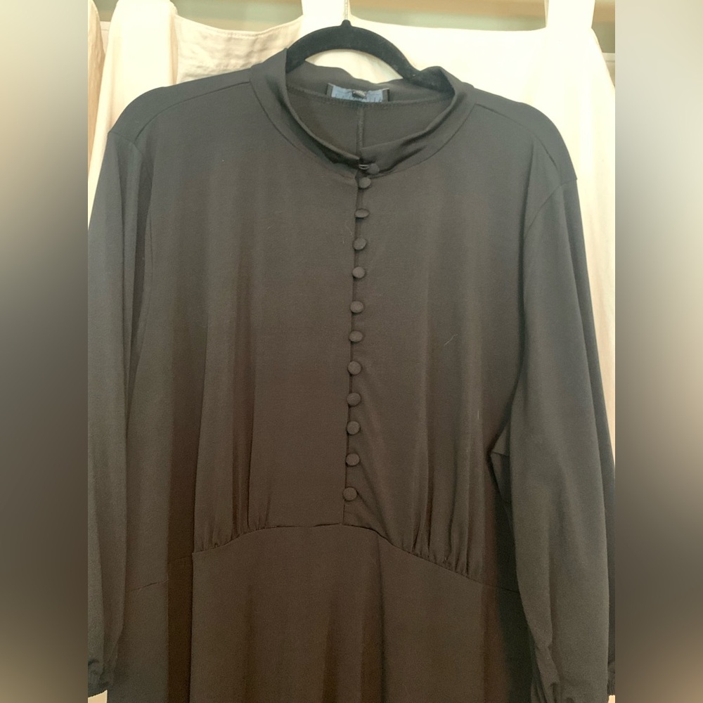 Eloquii Black Long Sleeve Dress